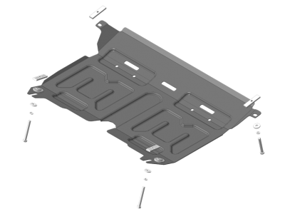 Защита картера и КПП Мотодор сталь 2 мм для Toyota Venza/Camry/Lexus ES250 № 72502