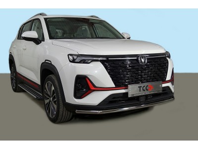 Защита передняя нижняя 42,4 мм для Changan CS35 Plus 2WD 1.5T I Рестайлинг 2021 – н.в. CHANCS35PL23-09