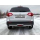 Защита заднего бампера короткая 42 мм ТСС для Suzuki Vitara 2015-2021