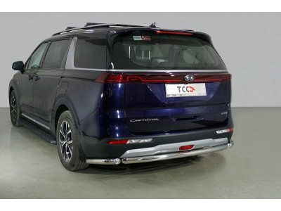 Защита задняя уголки короткие 60 мм для Kia Carnival № KIACAR21-37
