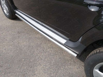 Пороги труба 60 мм для Renault Duster № RENDUST12-12