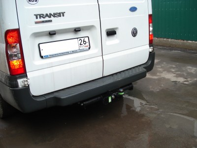 Фаркоп для Ford Transit фургон, с задней подножкой 2000-2014 со сварным фланцевым шаром №F116-FC