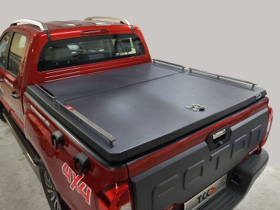 Рейлинги на крышку кузова (комплект Premium) 4шт для Foton Tunland G7 2.0 Diesel АКПП 4WD 2024-н.в. №FOTTUNG724-09