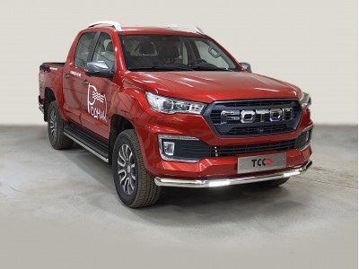 Защита передняя нижняя (с ДХО) 76,1 мм для Foton Tunland G7 2.0 Diesel АКПП 4WD 2024-н.в. №FOTTUNG724-19