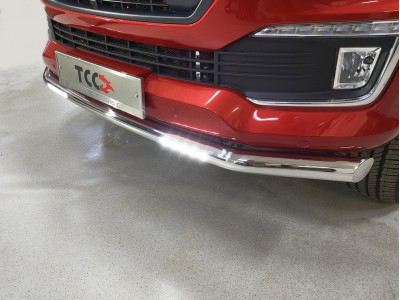 Защита передняя нижняя (с ДХО) 76,1 мм для Foton Tunland G7 2.0 Diesel АКПП 4WD 2024-н.в.