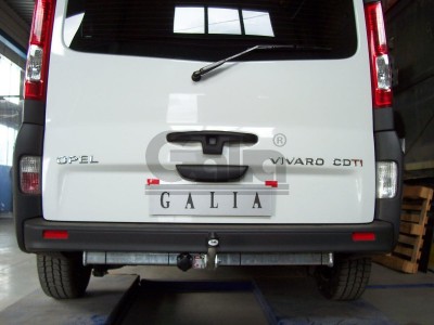 Фаркоп оцинкованный для Nissan Primastar 2002-2014, Opel Vivaro 2002-2014, Renault Trafic 2002-2014 быстросъемное крепление шара