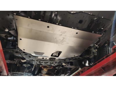 Защита картера, КПП (алюминий 4 мм) для GAC GS8 2023-н.в., GAC M8 2023-н.в., Trumpchi M8 2022-н.в.