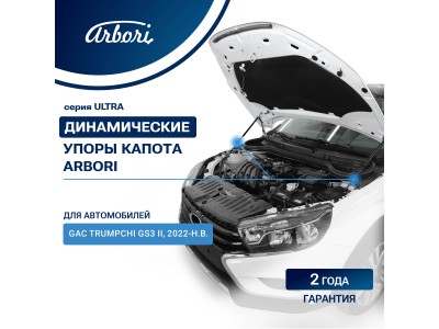 Упоры капота для GAC Trumpchi GS3 II, 2022-н.в., к-т 2 шт / Гак Трампчи ГС3 №ARBORI.HD.077102