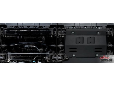Защита радиатора + комплект метизов, АвтоБРОНЯ, Сталь для Tank 300, V-2.0, АКПП, полный, 2023-н.в.;Tank 500, V-3.0, V-2.0, АКПП, 4WD, 2023-н.в.