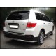 Защита заднего бампера полноразмерная d-60 для Toyota Highlander 2010-2013