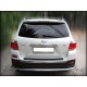 Защита заднего бампера полноразмерная d-60 для Toyota Highlander 2010-2013