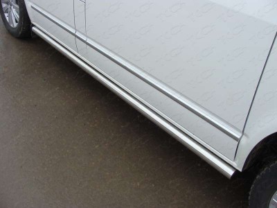 Пороги труба 60 мм для Volkswagen Multivan T6 № VWMULT15-08