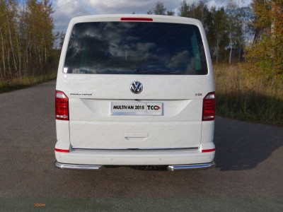 Защита задняя уголки 60 мм ТСС для Volkswagen Multivan T6 2015-2021
