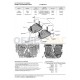 Защита топливного бака Автоброня, сталь 2 мм для Volkswagen Tiguan/Skoda Kodiaq 2016-2021