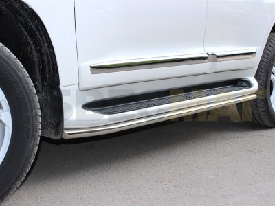 Защита штатного порога 43 мм для Toyota Land Cruiser 200 № LCN2013 7.1