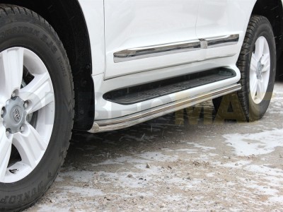 Защита штатного порога 53 мм для Toyota Land Cruiser 200 № LCN2013 7