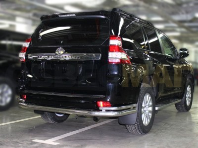 Защита задняя с уголками 76-43 мм для Toyota Land Cruiser Prado 150 № LCPR13_3.3