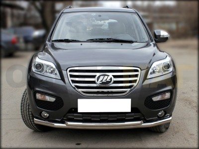 Защита передняя двойная 60-53 мм для Lifan X-60 № LIFX60 1.2