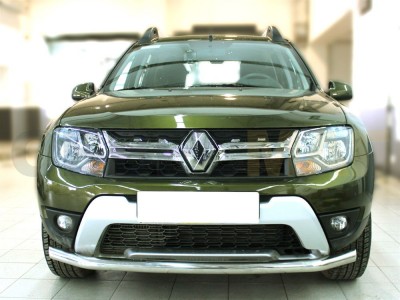 Защита переднего бампера 60 мм для Renault Duster Dakar № RDD17_1