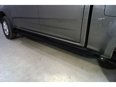 Пороги алюминиевые Slim Line Black для Great Wall Wingle № GRWALWING720-17B