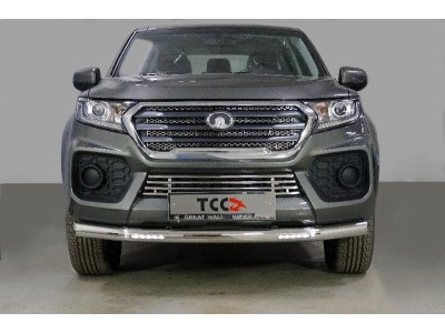 Защита переднего бампера с ДХО 76 мм для Great Wall Wingle № GRWALWING720-36