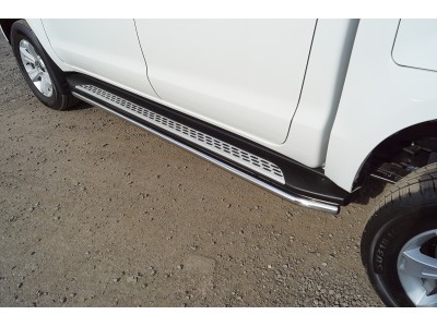 Защита порогов 42,4 мм для Sollers ST6 2023-н.в. №SOLST623-06