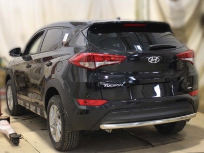 Защита заднего бампера 53 мм для Hyundai Tucson № HNT18_3