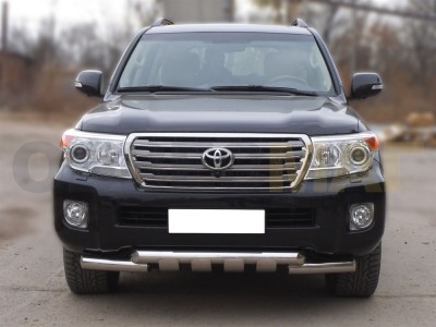 Защита переднего бампера Shark 76 мм для Toyota Land Cruiser 200 № LCN_1.3