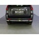 Защита заднего бампера центральная овальная 75х42 мм ТСС для Toyota Land Cruiser Prado 150 2017-2020