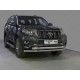 Защита передняя двойная 76-75 мм ТСС для Toyota Land Cruiser Prado 150 2017-2020