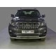 Защита передняя двойная 76-50 мм ТСС для Toyota Land Cruiser Prado 150 2017-2020