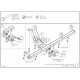 Фаркоп оцинкованный для Lada Niva Travel 2021-н.в., Chevrolet Niva 2123 2008-2020, Lada Niva 2020-2021 условно-съемное крепление шара