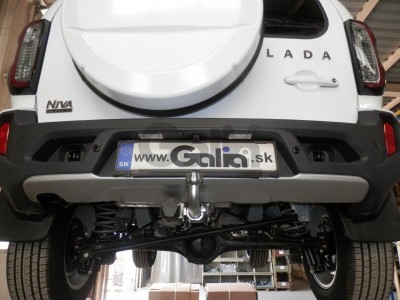 Фаркоп оцинкованный для Lada Niva Travel 2021-н.в., Chevrolet Niva 2123 2008-2020, Lada Niva 2020-2021 условно-съемное крепление шара