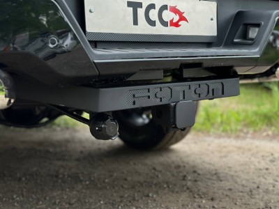 Фаркоп (Black, шар E нерж., надпись Tunland V9) для Foton Tunland V9 2.0 Diesel АКПП 4WD 2025-н.в.