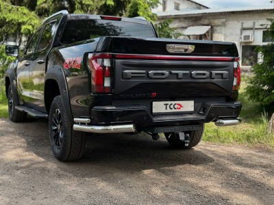 Фаркоп (Black, шар E нерж., надпись Tunland V9) для Foton Tunland V9 2.0 Diesel АКПП 4WD 2025-н.в.