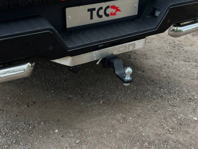 Фаркоп (шар E нерж., надпись Tunland V9) для Foton Tunland V9 2.0 Diesel АКПП 4WD 2025-н.в.
