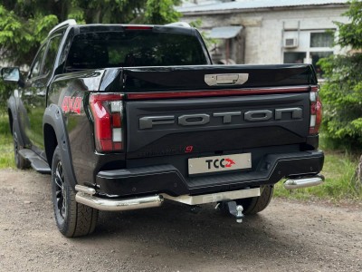Фаркоп (шар E нерж., надпись Tunland V9) для Foton Tunland V9 2.0 Diesel АКПП 4WD 2025-н.в.