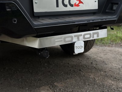 Фаркоп (шар E нерж., надпись Tunland V9) для Foton Tunland V9 2.0 Diesel АКПП 4WD 2025-н.в.