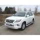 Накладка решётки радиатора 16 мм ТСС для Lexus LX-570 2012-2015