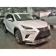 Защита переднего бампера радиусная двойная d-60+43 для Lexus NX-300 2017 – 2021