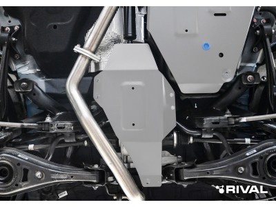 Защита редуктора (алюминий) + комплект крепежа для Geely Atlas Pro 2021-н.в. (V - 1.5T Hibrid), Belgee X70 2024-н.в.