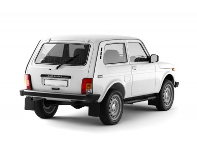 Защита порогов с накладками d=63 мм ШАГРЕНЬ (ППК) для Lada 4x4 2121 1995-2020, Lada Niva Legend 2020-н.в. №LNI330304