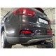 Фаркоп с хромированной накладкой для Kia Sorento Prime 2015-2020, Hyundai Santa Fe 2018-2021 съемное крепление шара под американский квадрат