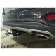 Фаркоп с хромированной накладкой для Kia Sorento Prime 2015-2020, Hyundai Santa Fe 2018-2021 съемное крепление шара под американский квадрат