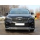 Защита переднего бампера радиусная двойная d-60+43 Технотек для Kia Sorento Prime 2018 – н.в.