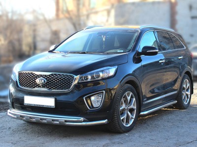 Пороги с листом d-60 для Kia Sorento Prime 2018 – н.в. KSTP18_2