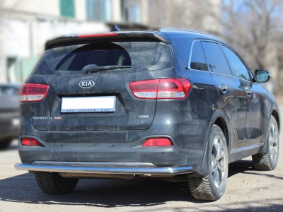 Защита заднего бампера "полноразмерная" d-60 для Kia Sorento Prime 2018 – н.в. KSTP18_3.3