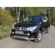 Защита передняя овальная с ДХО 75х42 мм ТСС для Mitsubishi L200 2015-2019