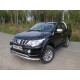 Защита переднего бампера 76 мм ТСС для Mitsubishi L200 2015-2019