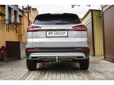 Фаркоп для Geely Atlas Pro 2021-2024, Belgee X70 2024-н.в. съемное крепление шара под американский квадрат